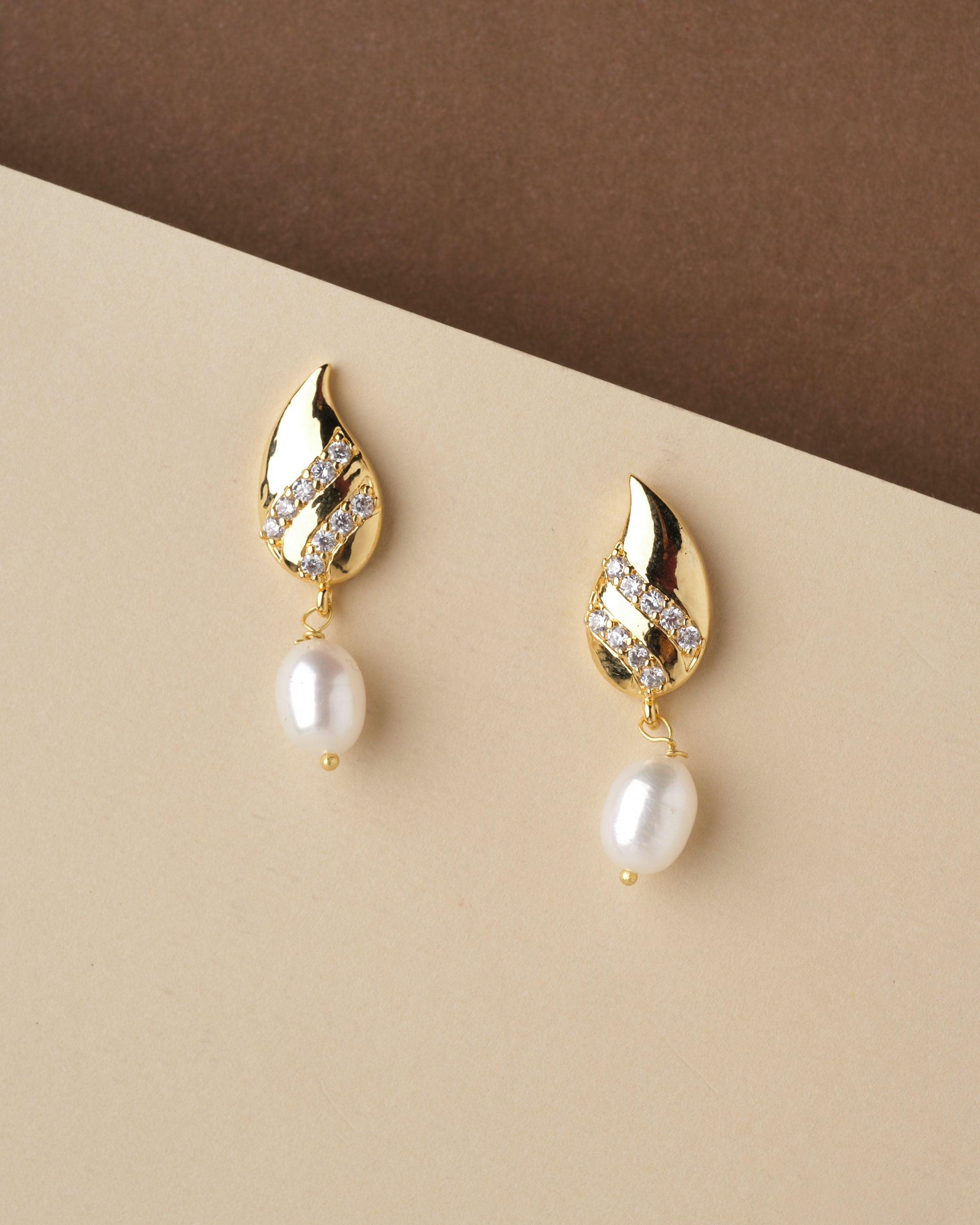 White Stone Stud Earrings | C26-MASEP22-19 | Cilory.com
