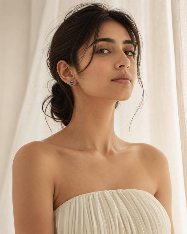 Midnight Lustre Pearl Studs
