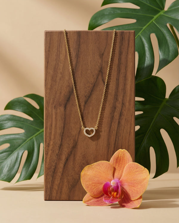 Eternal Love Open Heart Pendant Necklace