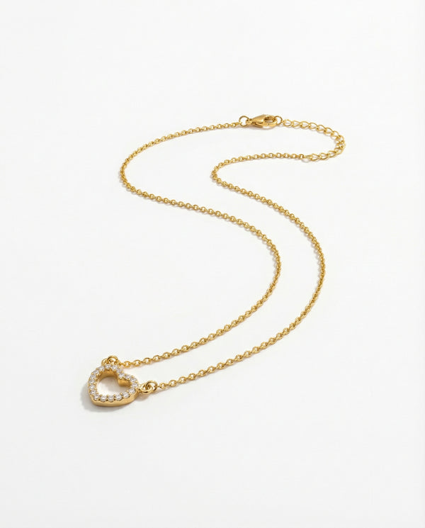 Eternal Love Open Heart Pendant Necklace