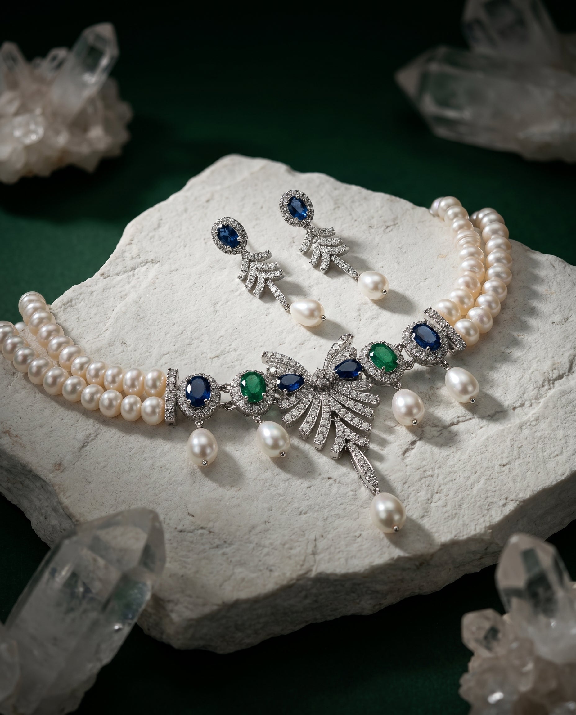 pearl choker set