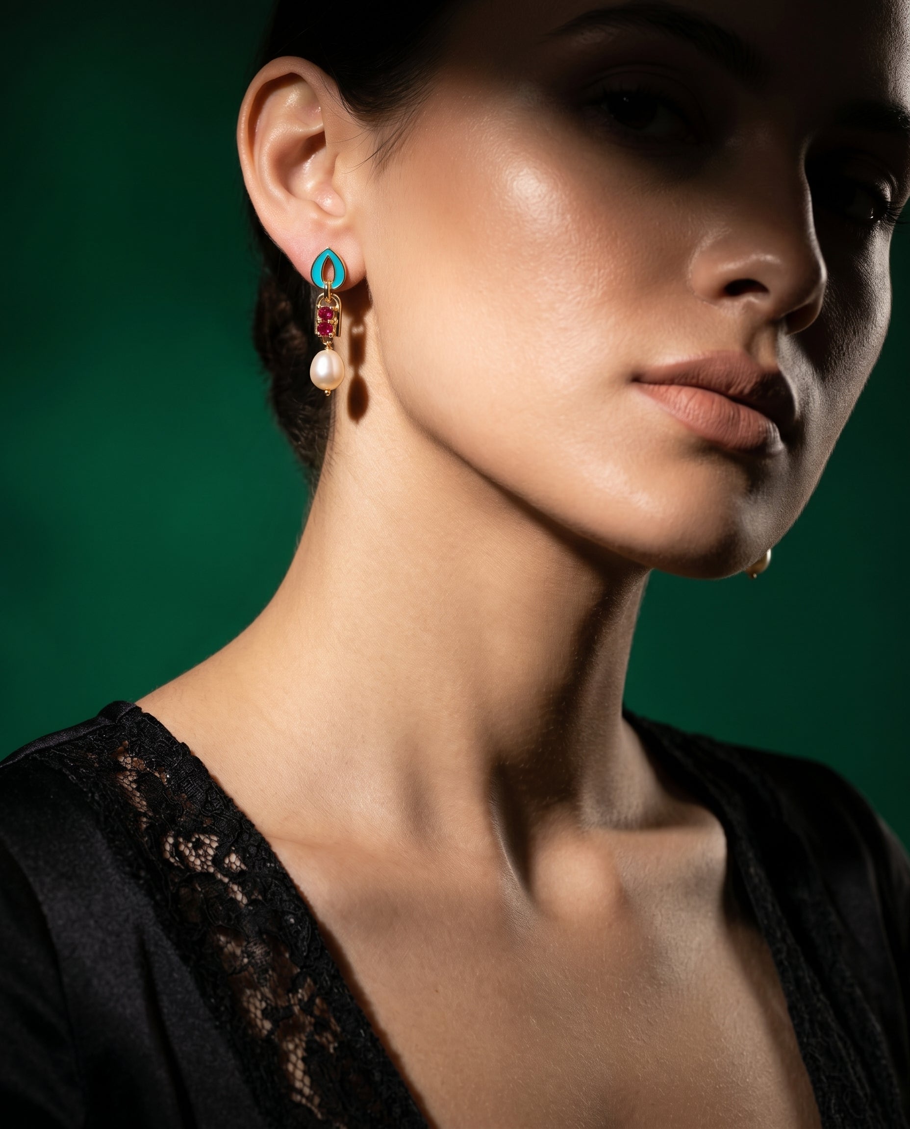pearl earrings