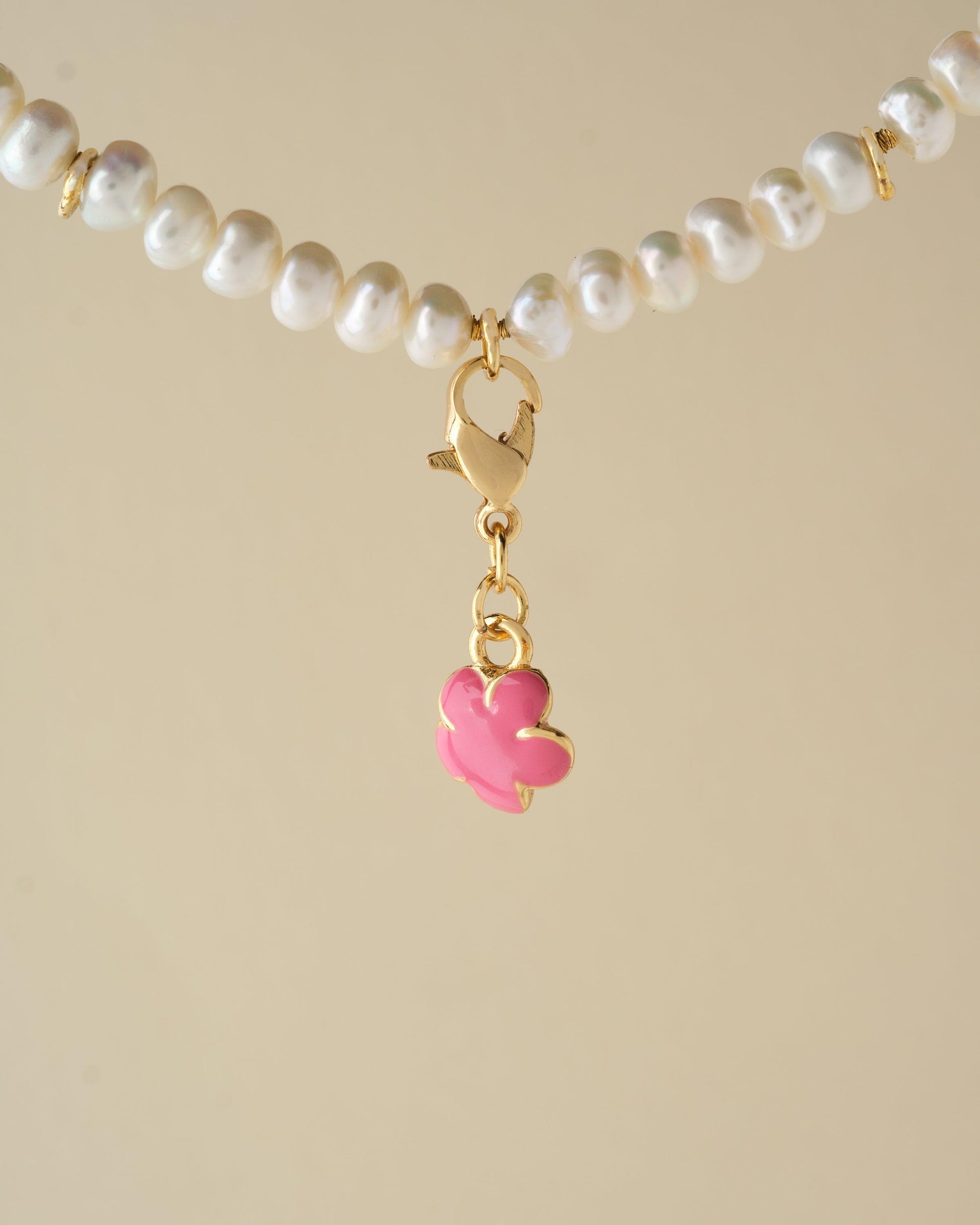 Pink Flower Charm - Chandrani Pearls