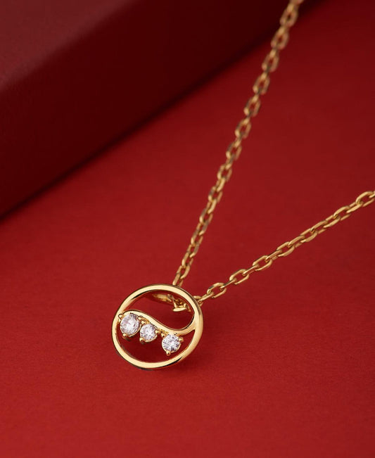 Pretty Gold Pendant - Chandrani Pearls
