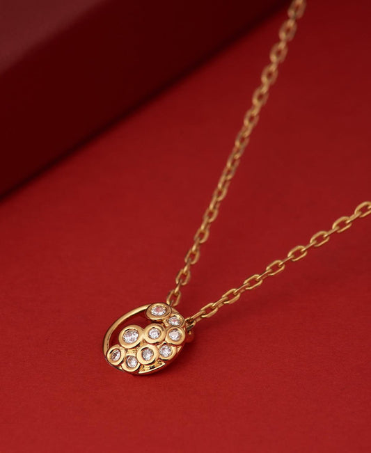 Pretty Gold Pendant - Chandrani Pearls