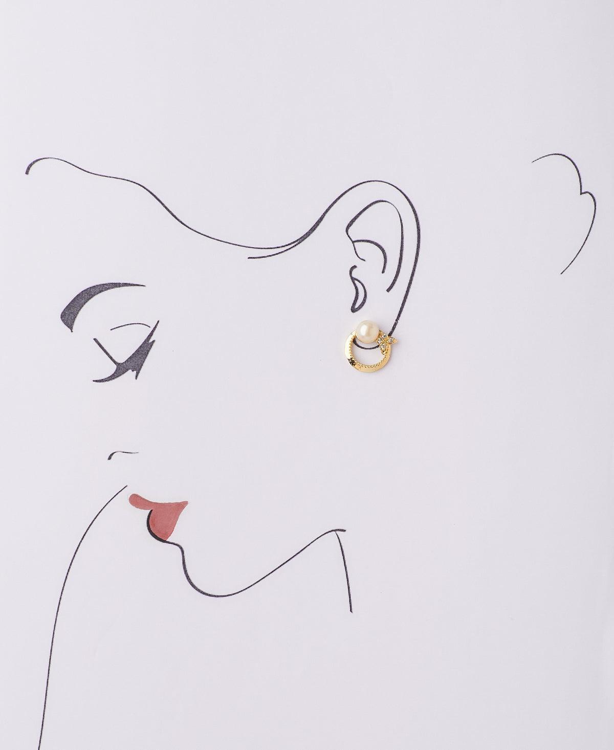 Pretty Butterfly Real Pearl Stud Earring - Chandrani Pearls