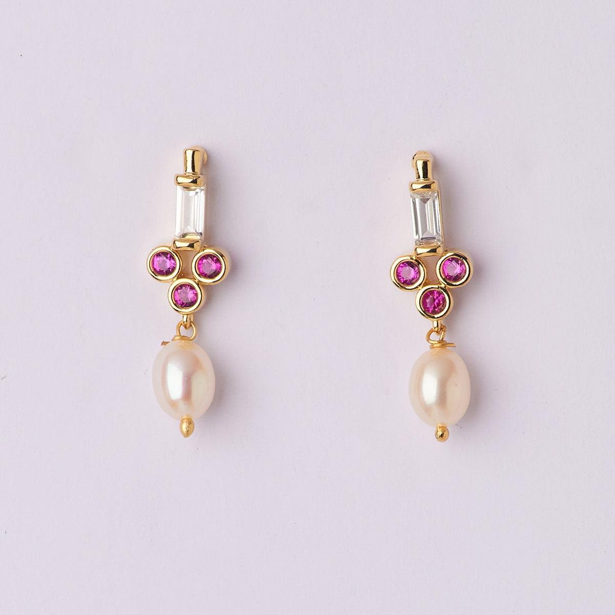 Pretty Hanging Pearl Earring - Chandrani Pearls