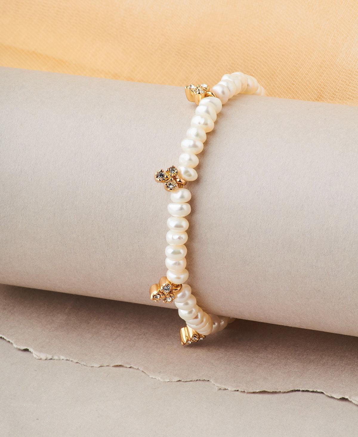 Pretty White Pearl Bracelet - Chandrani Pearls