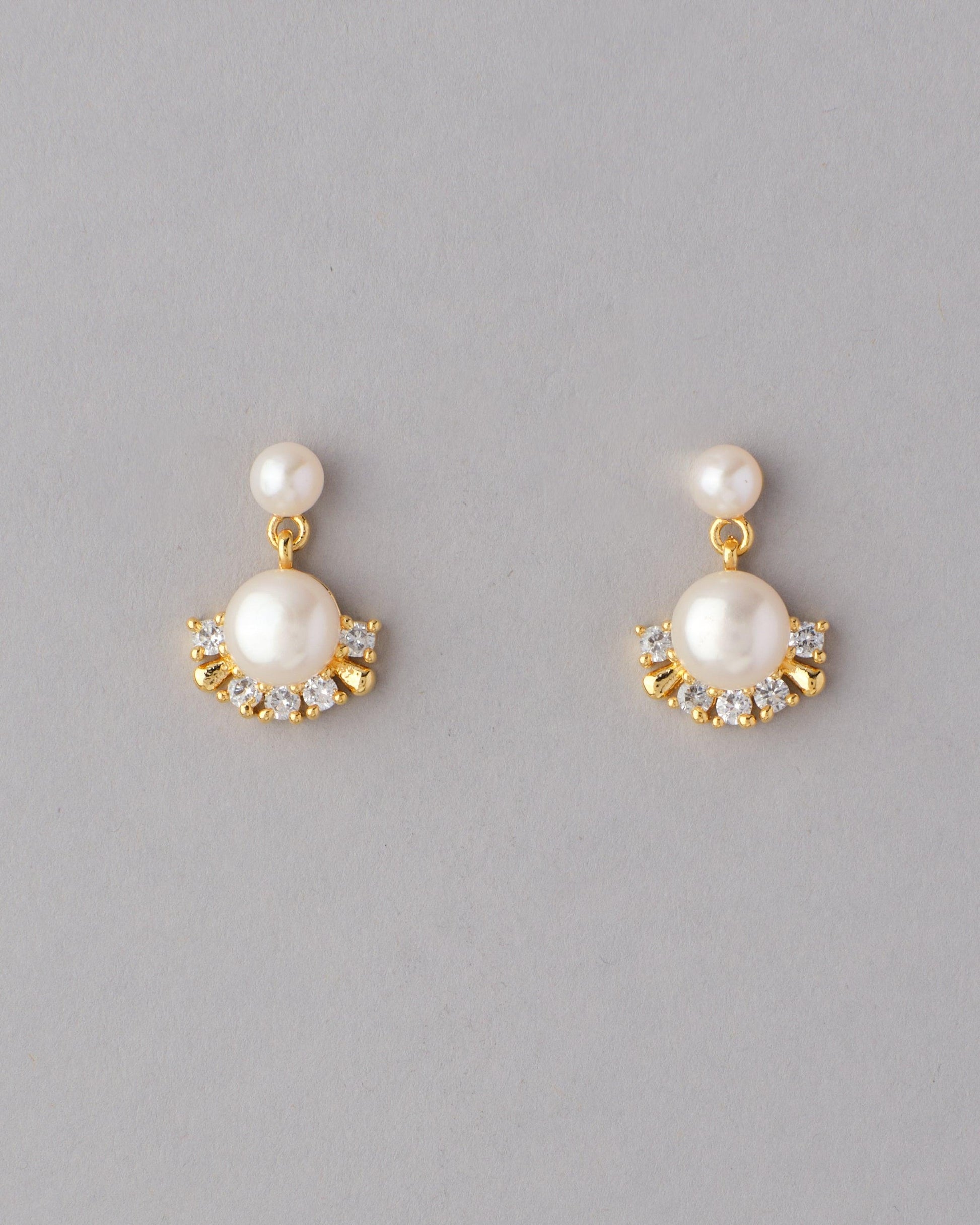 Pretty White Pearl Hang Earring - Chandrani Pearls