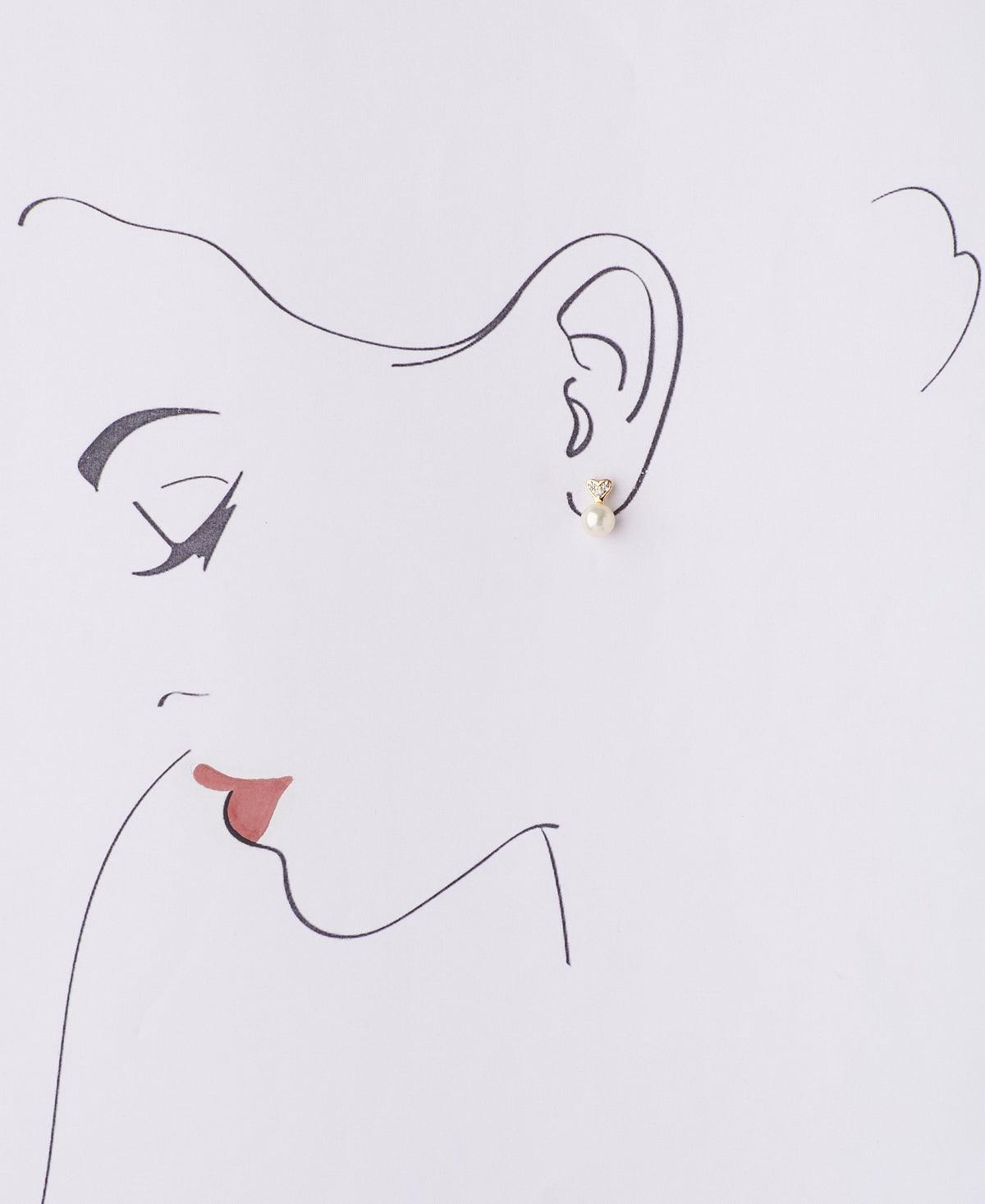 Pretty White Pearl Stud Earring - Chandrani Pearls