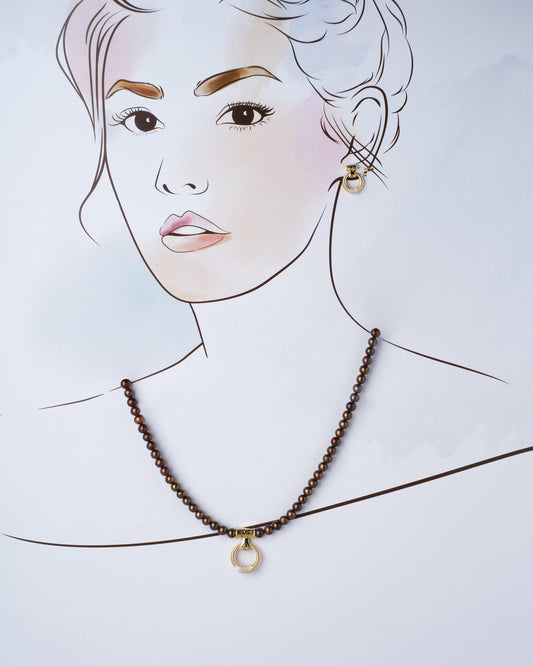 Ravishing Real Pearl Necklace Set - Chandrani Pearls