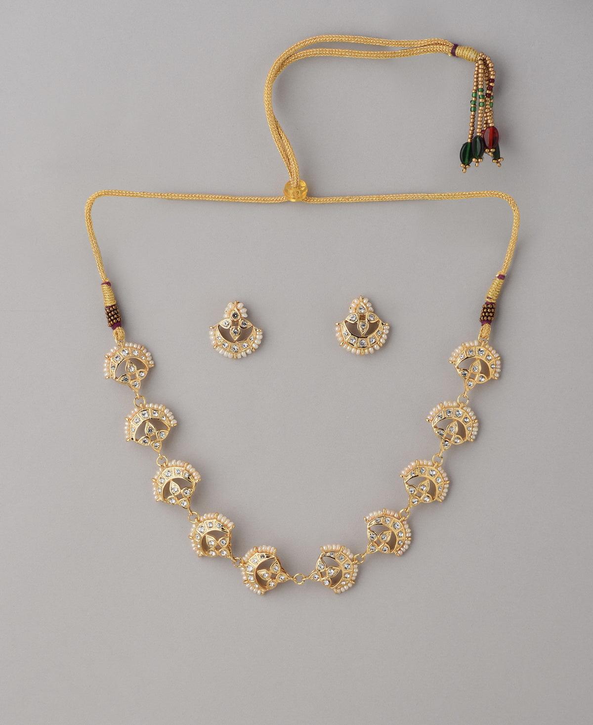 Ravishing Stone Studded Choker Set - Chandrani Pearls