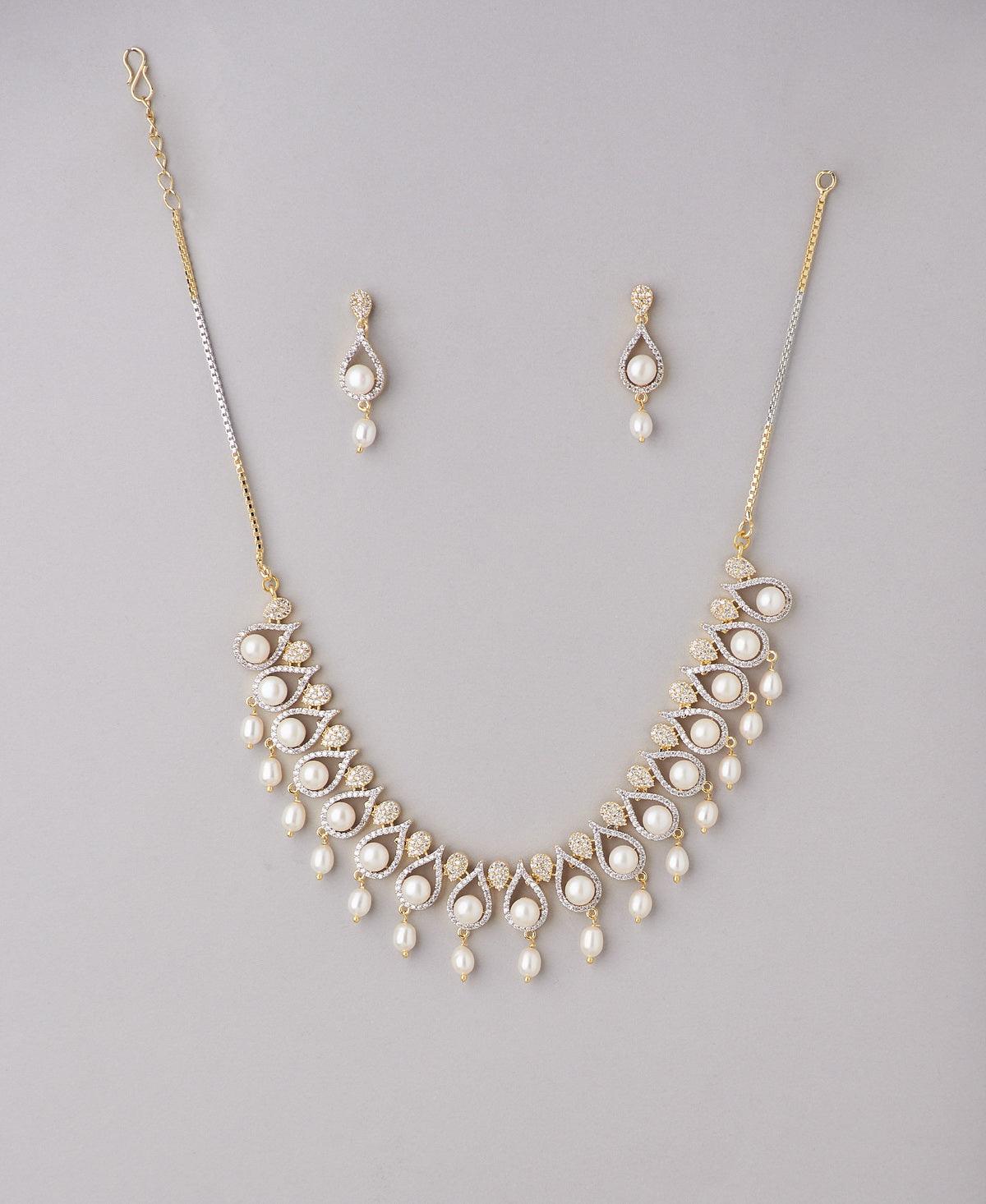 Ravishing Stone Studded Necklace Set - Chandrani Pearls