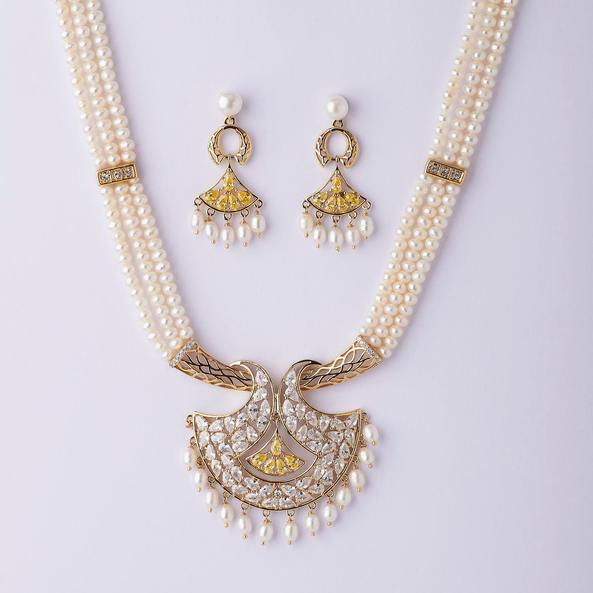 Ravishing Traditional Real Pearl Set - Chandrani Pearls