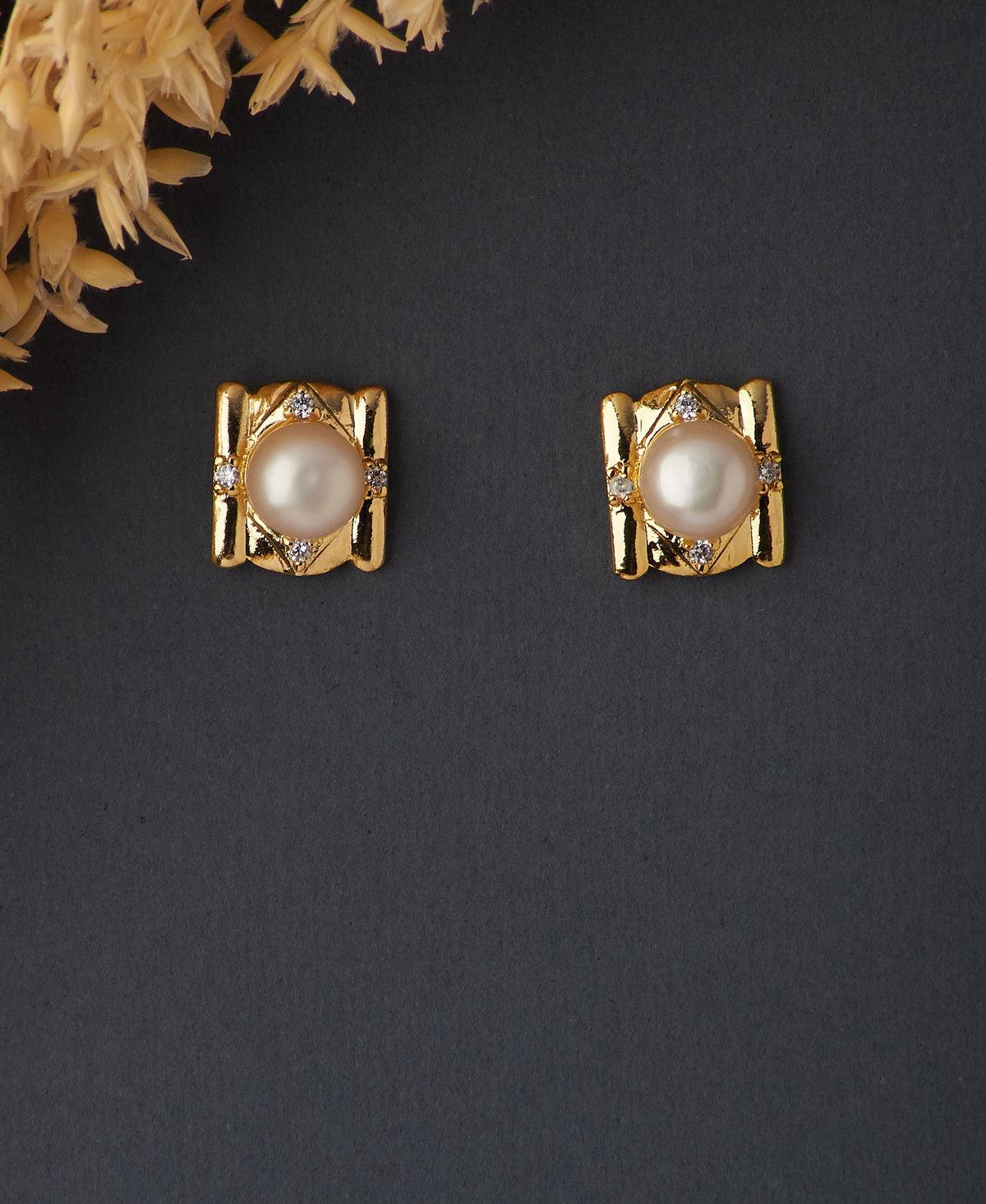 Regal Pearl Stud Earring - Chandrani Pearls