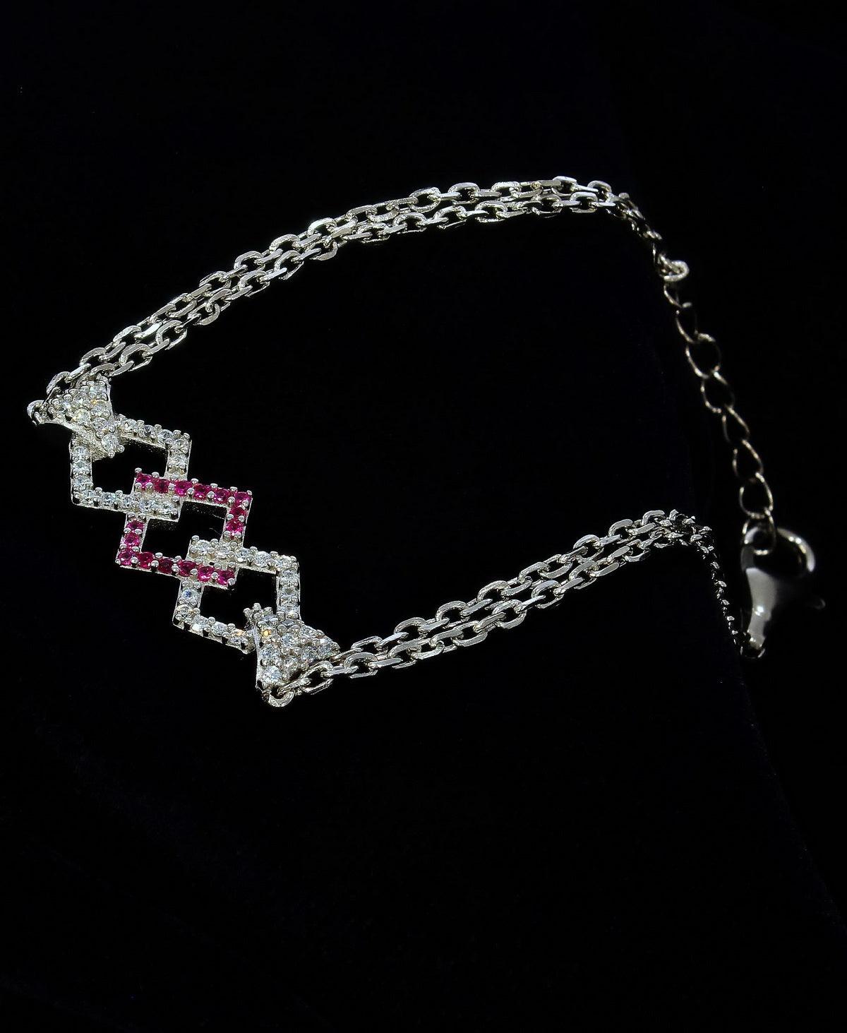 Regal Stone Studded Bracelet - Chandrani Pearls