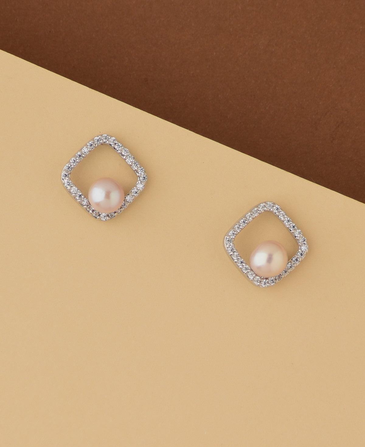 Simple and Sweet Real Pearl Stud Earring - Chandrani Pearls