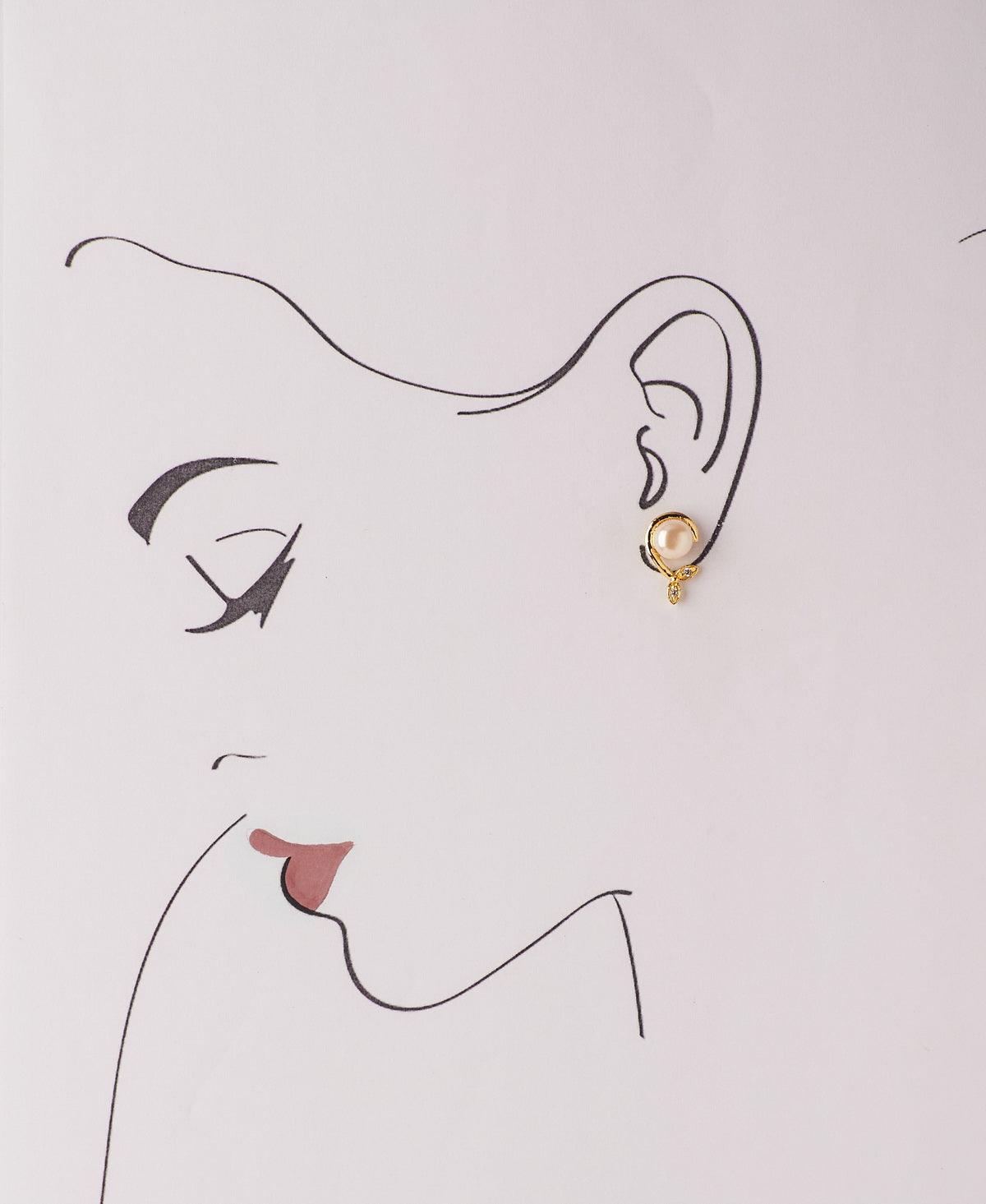 Simple Stud Pearl Earring - Chandrani Pearls