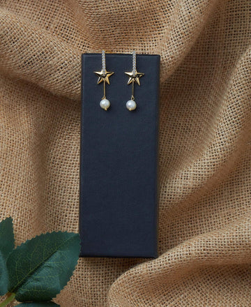 Star Stylish Hanging Earring - Chandrani Pearls