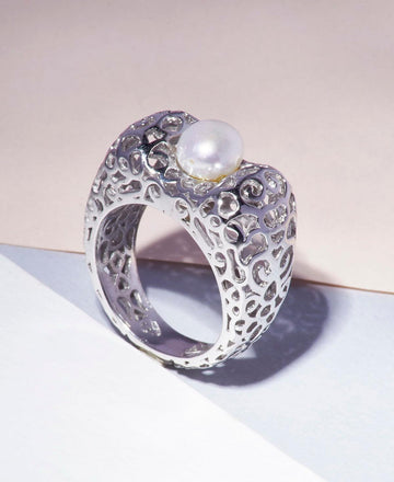 Sterling Silver Cocktail Ring - Chandrani Pearls