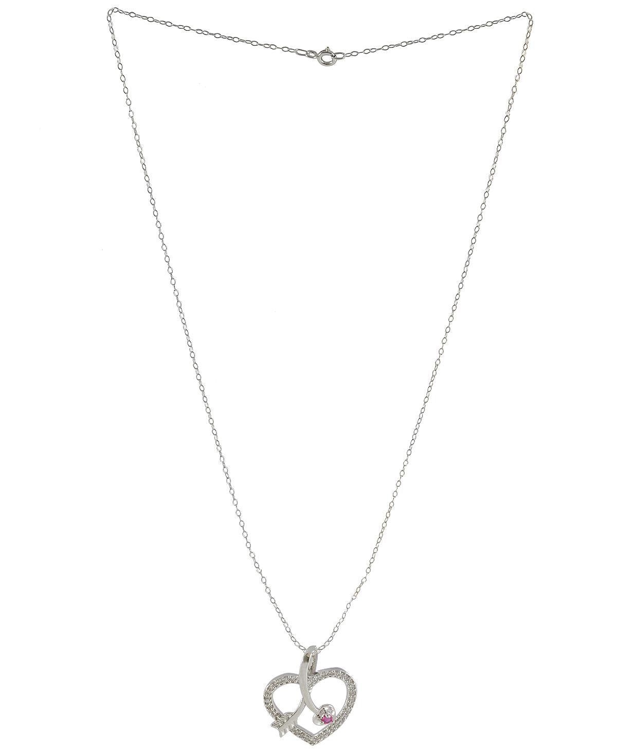Stone Studded Silver pendant - Chandrani Pearls