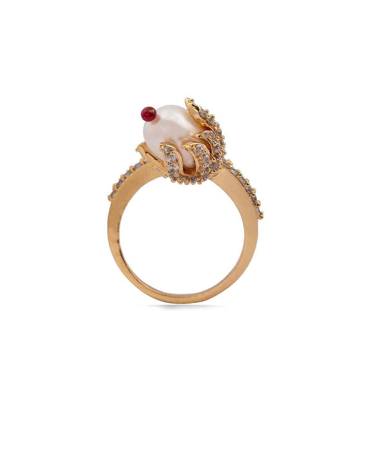 Legend Jewelry Pearl Ring 001-300-00019 14KW - Pearl Rings | Mesa Jewelers  | Grand Junction, CO