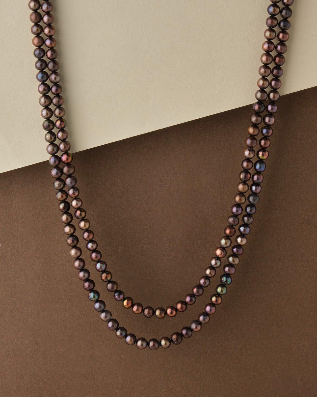 Traditional Brown Pearl Necklace - Chandrani Pearls