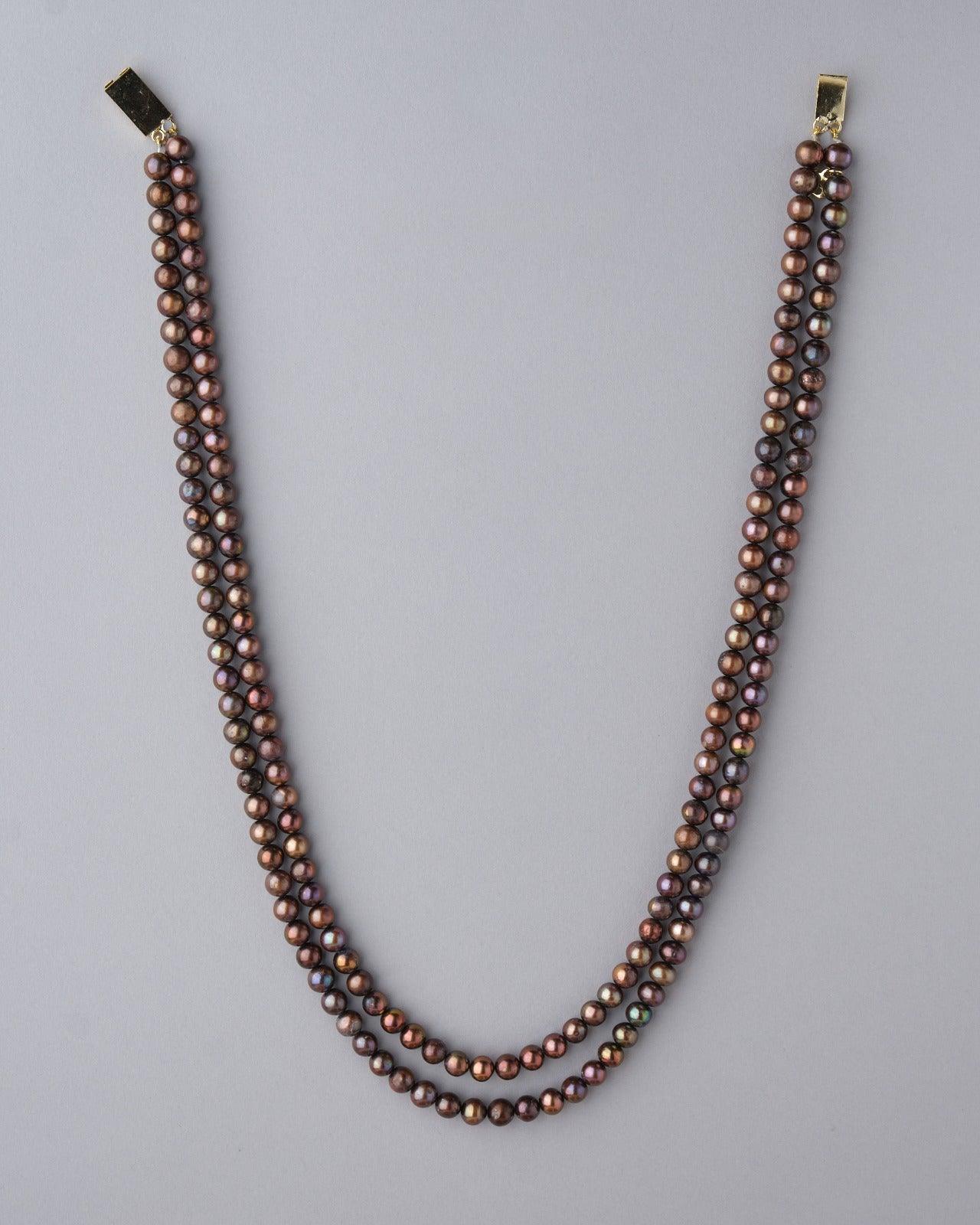Traditional Brown Pearl Necklace - Chandrani Pearls