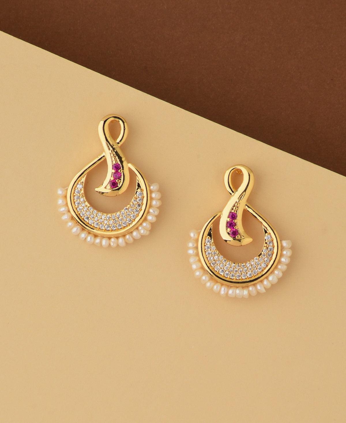 Traditional Pearl Hanging Earring - Chandrani Pearls