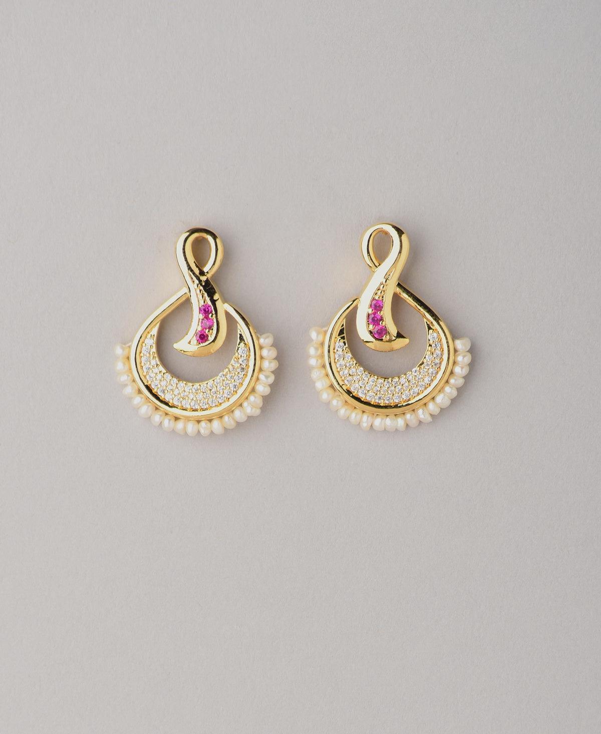Traditional Pearl Hanging Earring - Chandrani Pearls