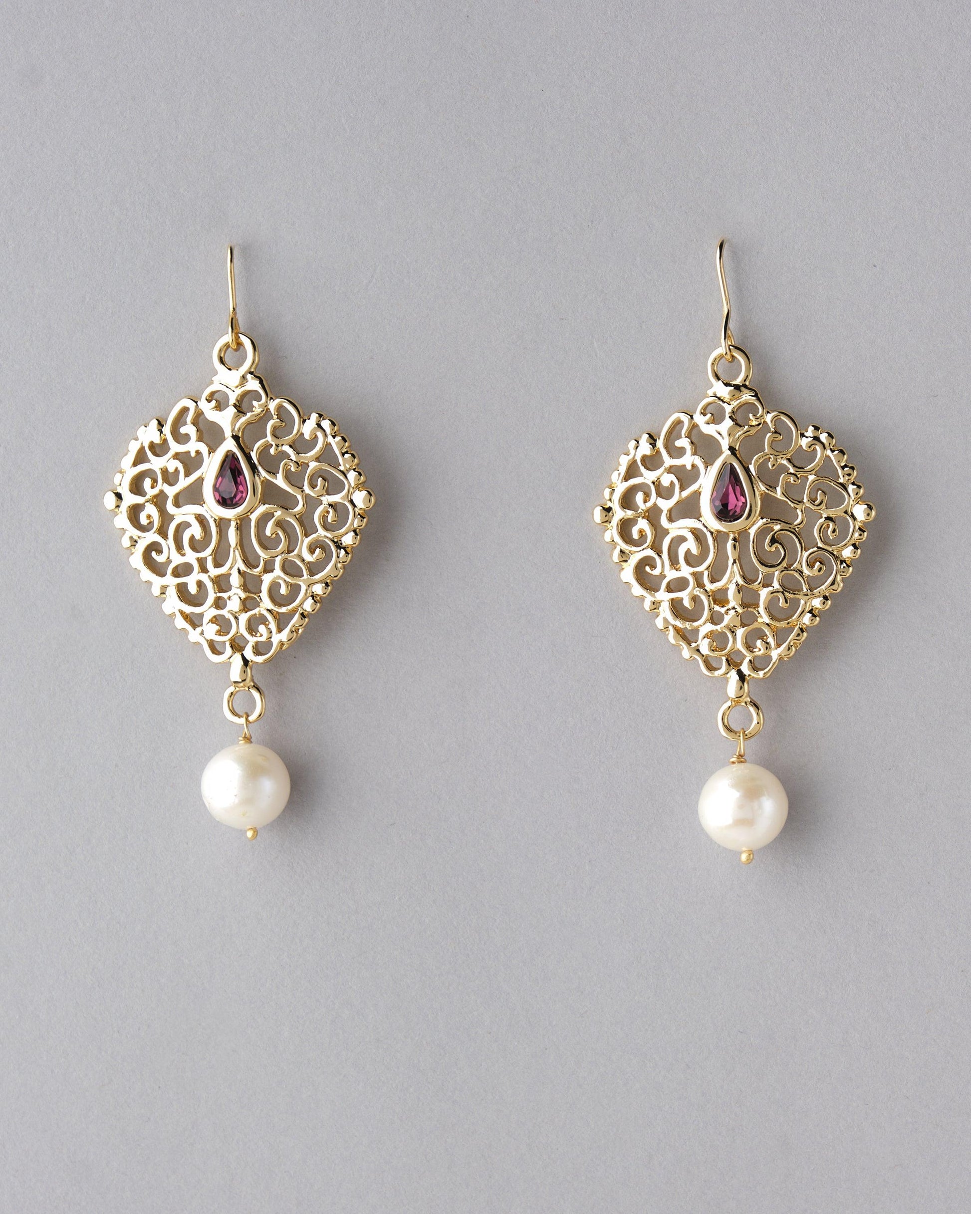 Traditional Pearl Hanging Jhumka - Chandrani Pearls