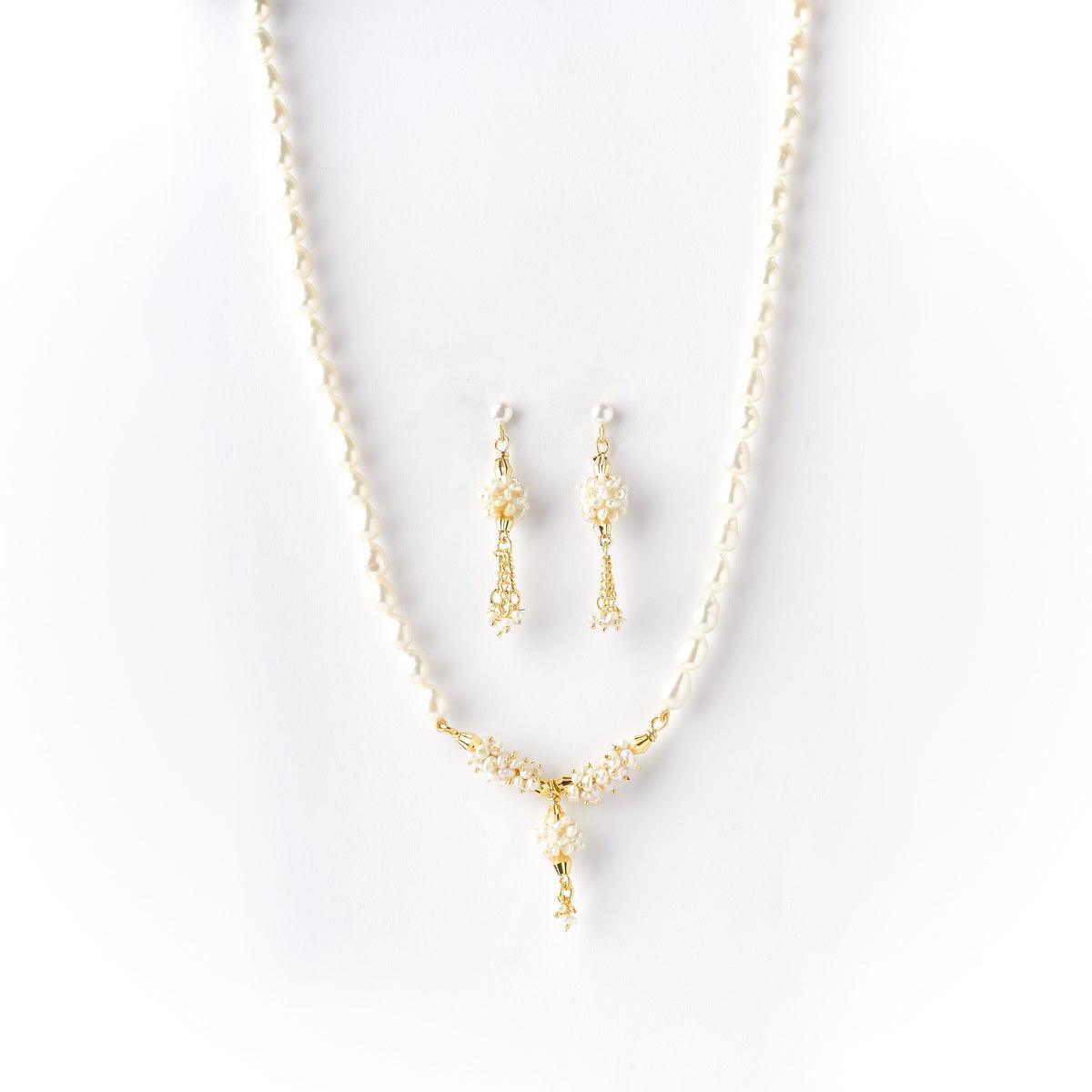 Traditional Real Pearl Necklace Set - Chandrani Pearls