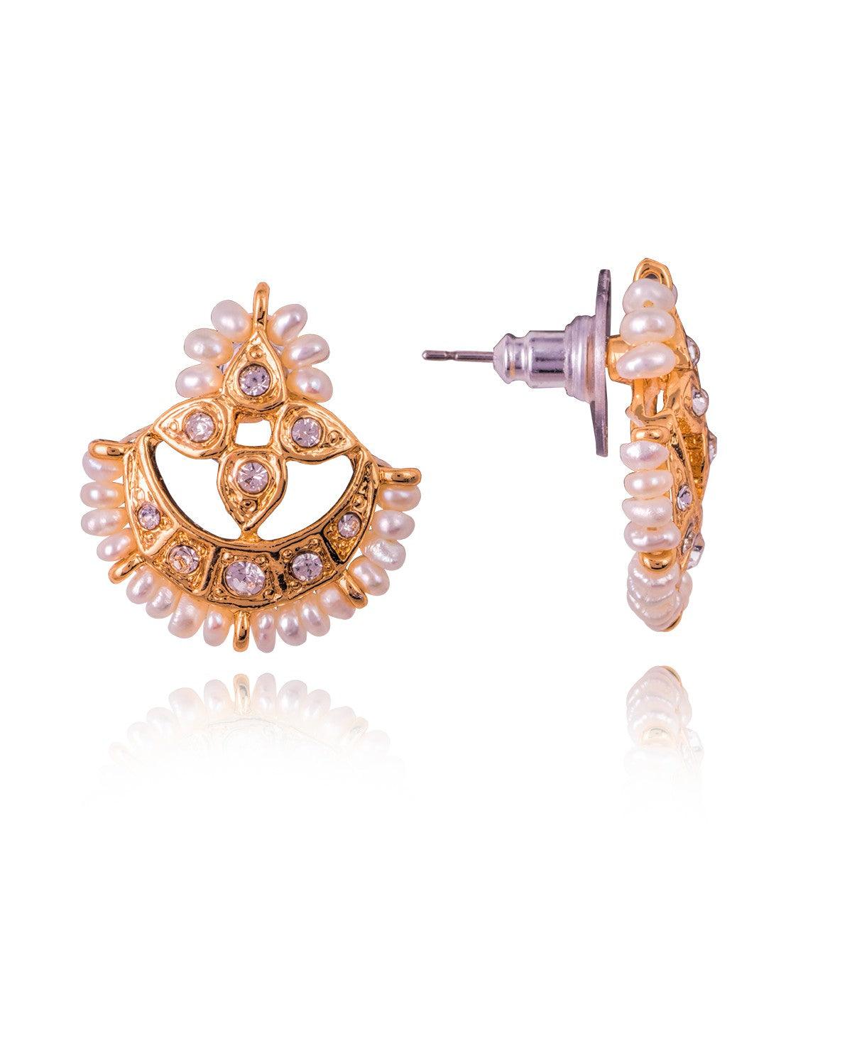 Traditional Small Pearl Earrings - Chandrani Pearls