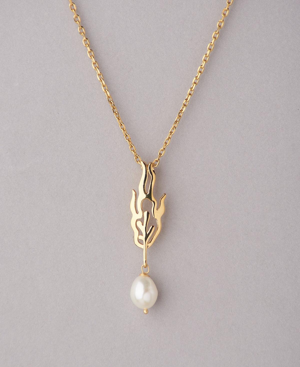 Trendy Gold Pendant - Chandrani Pearls