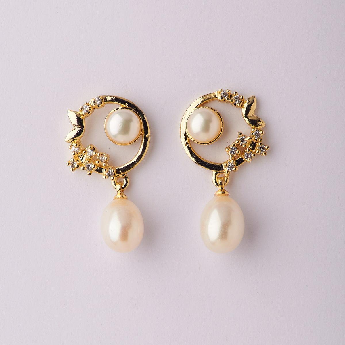 Trendy Drop Pearl Earring - Chandrani Pearls