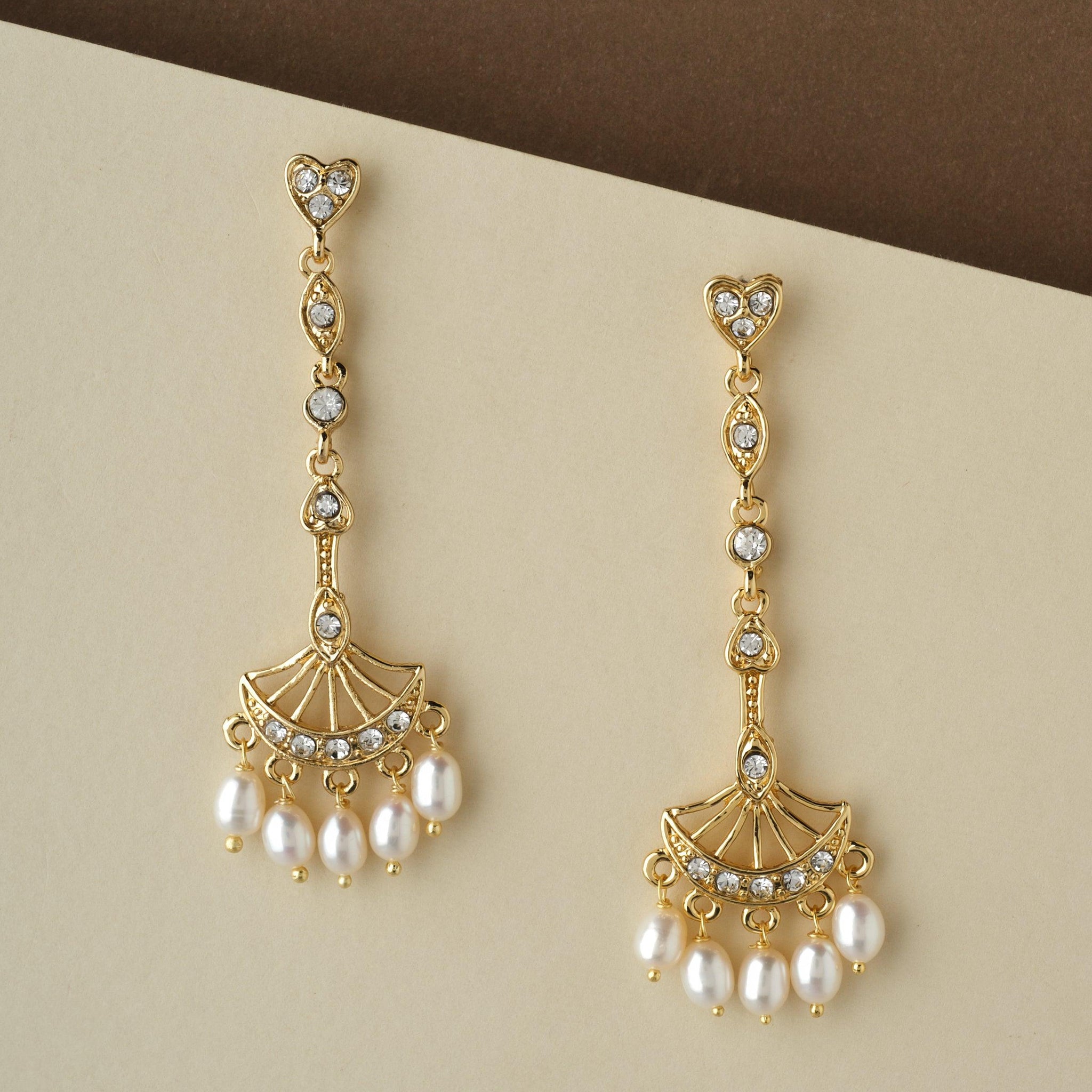 Trendy Hang Pearl Jhumka - Chandrani Pearls