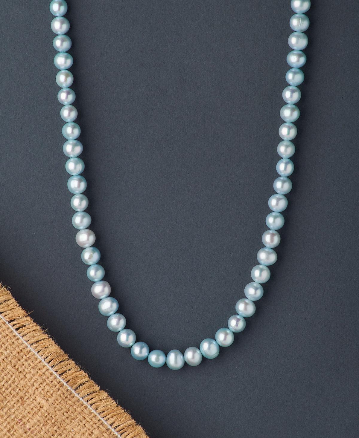 Trendy Pearl Blue Necklace - Chandrani Pearls