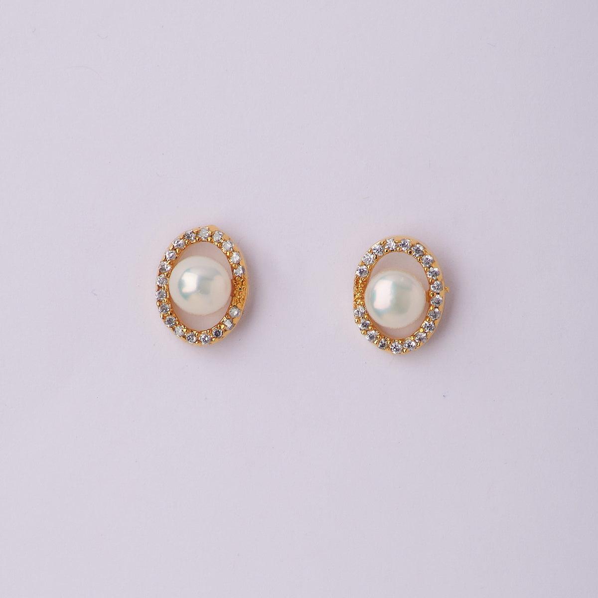 Trendy Pearl Stud Earring - Chandrani Pearls