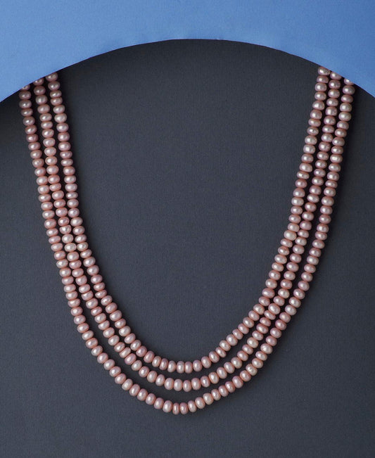 Trendy Pink Colour Pearl Necklace - Chandrani Pearls