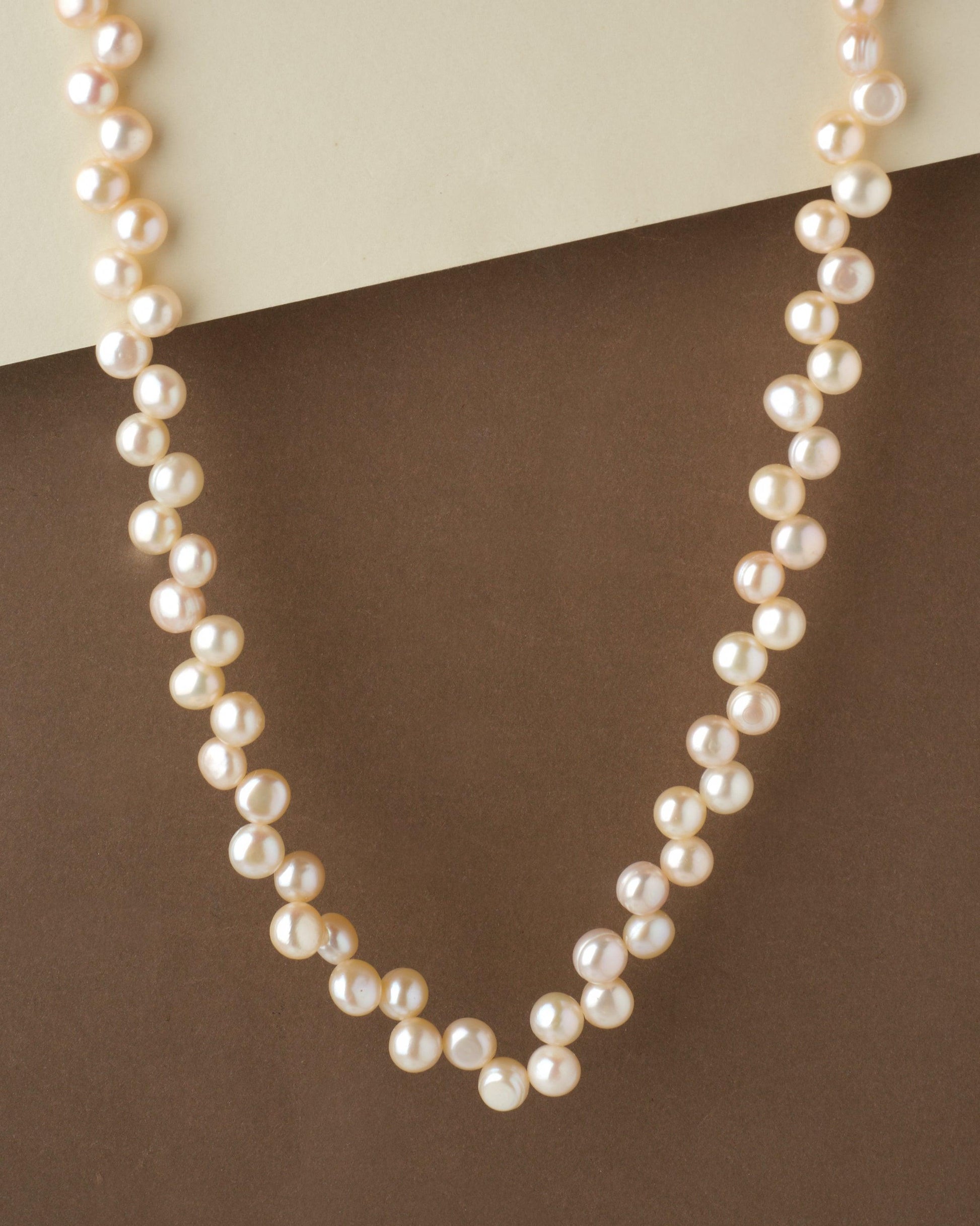 Trendy Pink Pearl Necklace M21394 - Chandrani Pearls