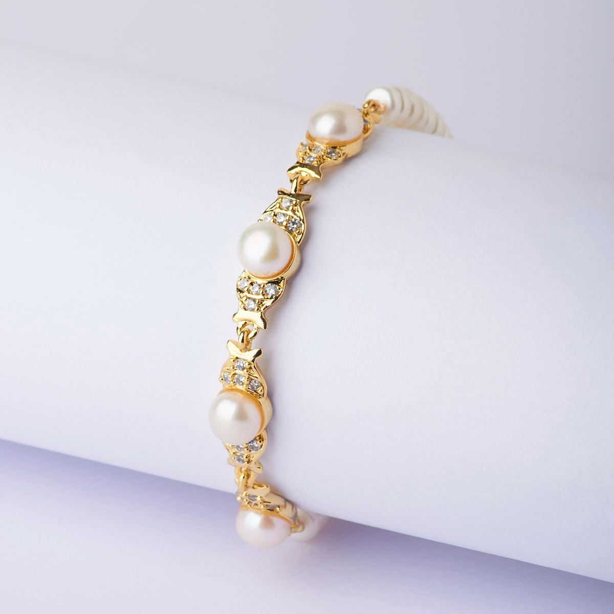 Trendy Real Pearl Bracelet - Chandrani Pearls