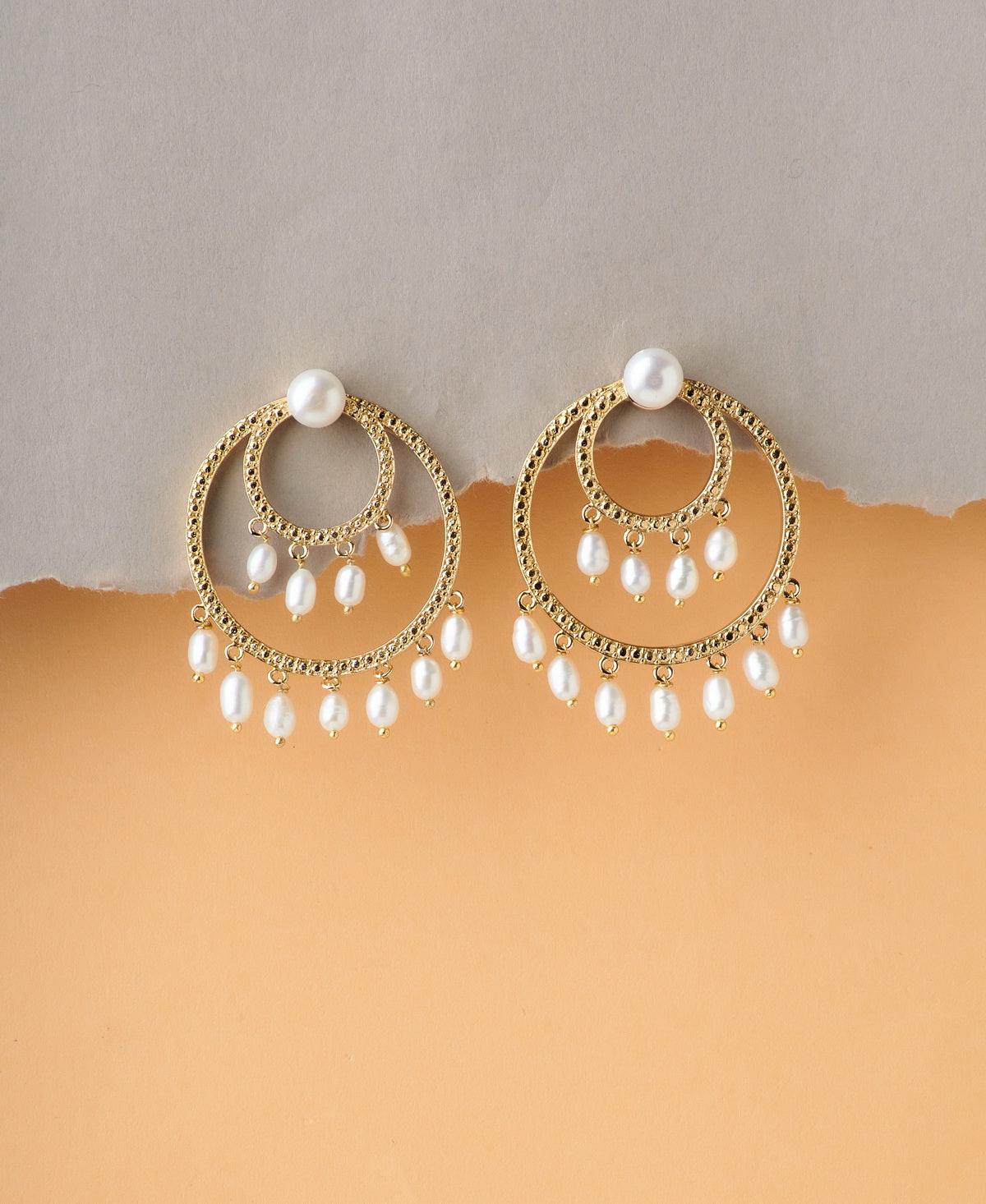 Trendy Real Pearl Jhumki Earring - Chandrani Pearls