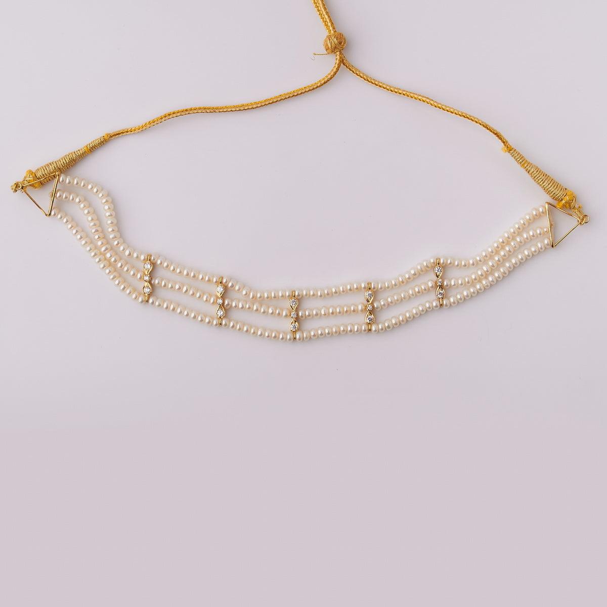 Trendy Real Pearl Necklace Choker - Chandrani Pearls