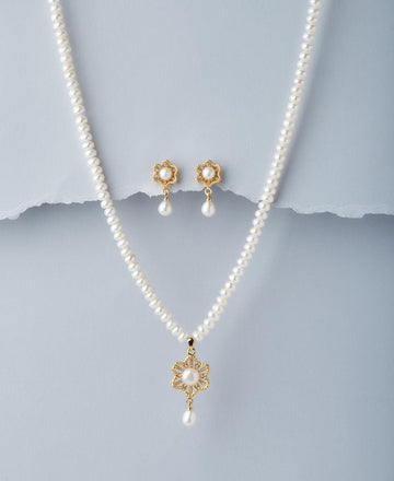 Trendy Real Pearl Necklace Set - Chandrani Pearls