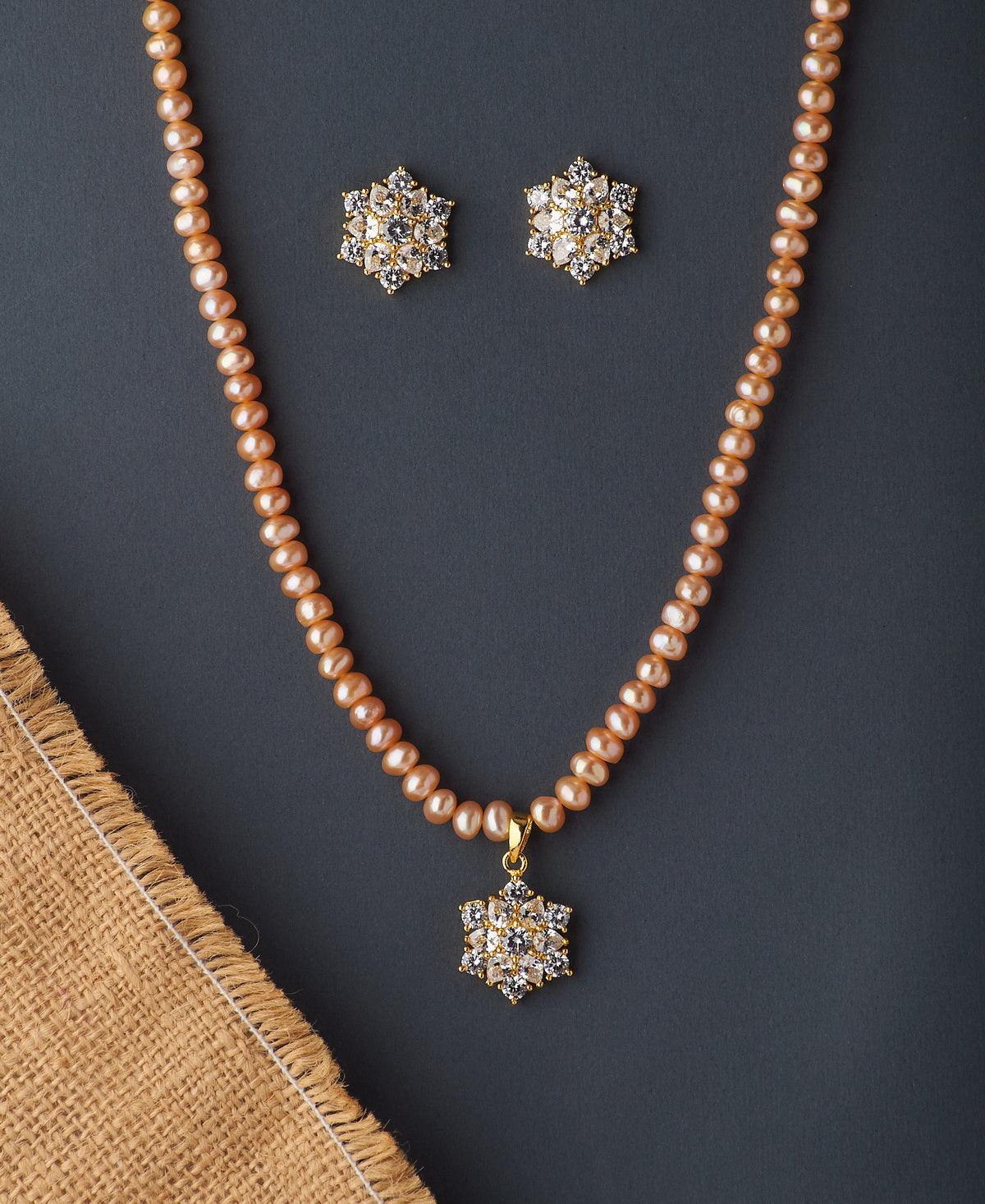 Trendy Real Pearl Necklace Set - Chandrani Pearls