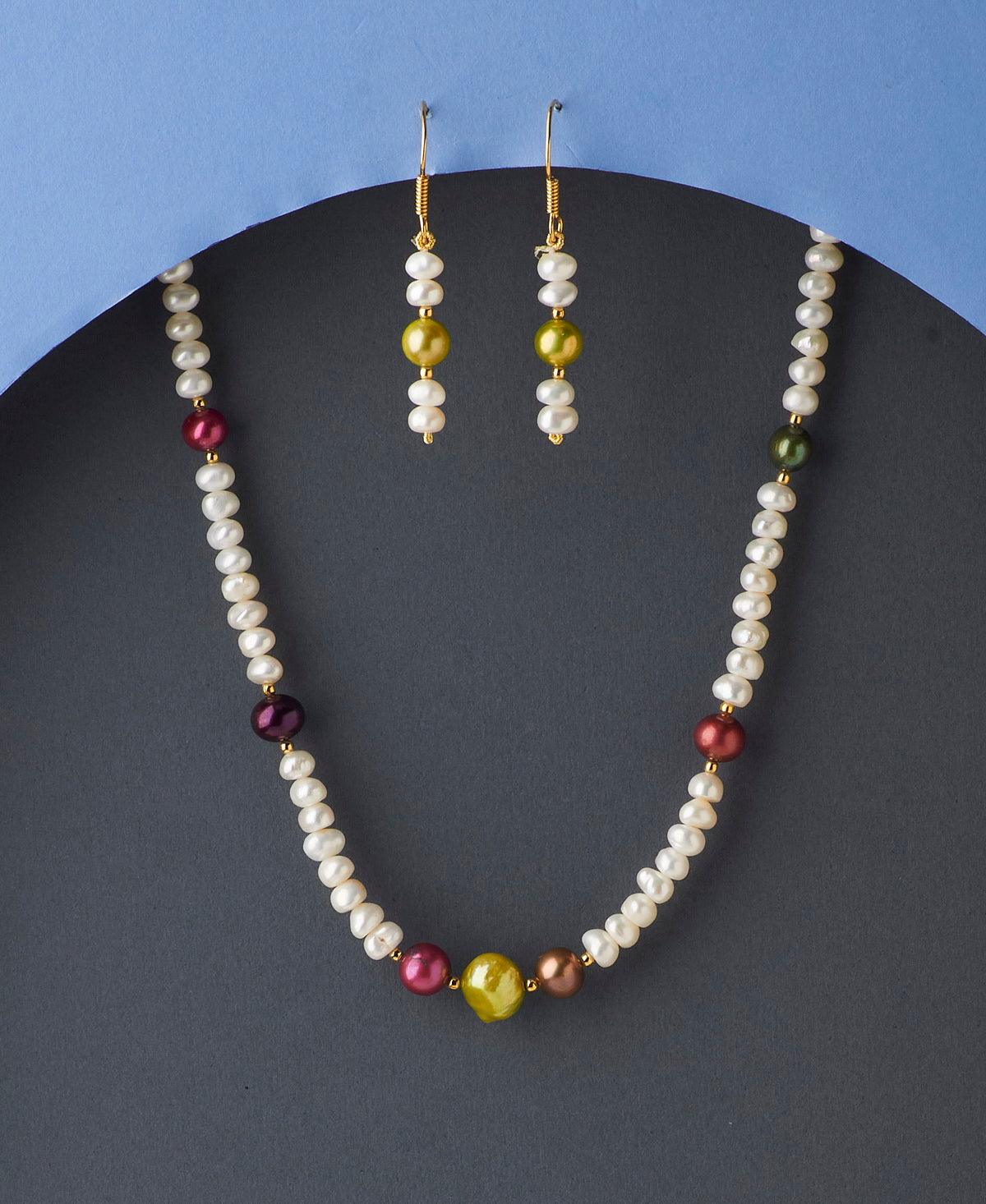Trendy Real Pearl Set - Chandrani Pearls