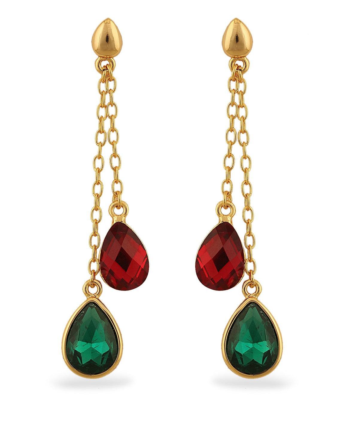 Trendy Stone hanging Earring - Chandrani Pearls