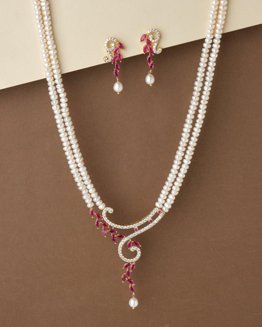Trendy Vintage Pearl Necklace Set - Chandrani Pearls