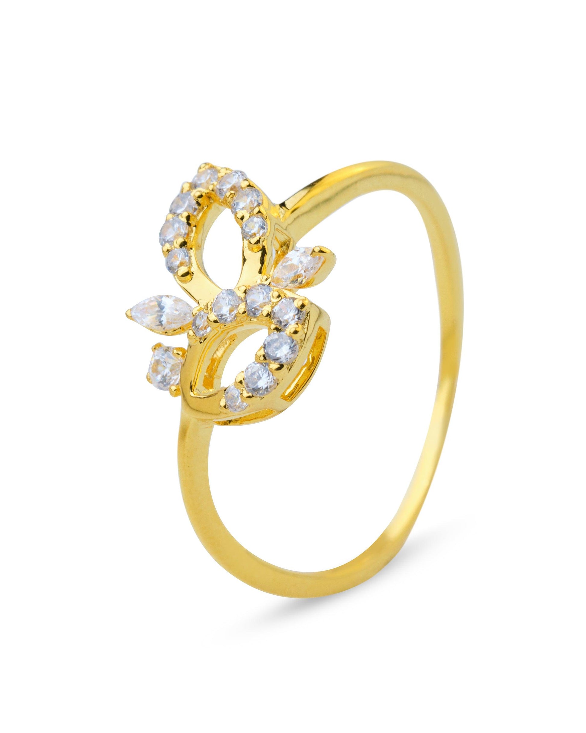 Trickel Gold & Diamond Ring - Chandrani Pearls
