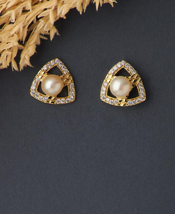 Tricon Real Pearl Stud Earring - Chandrani Pearls
